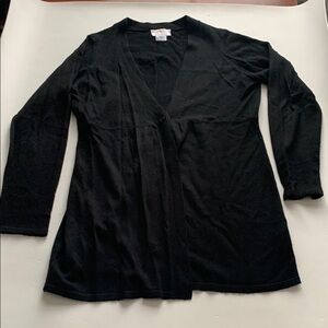 Motherhood Black Lightweight Long Sleeve One Button Cardigan Sweater Size M